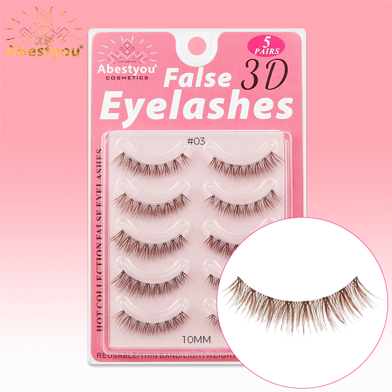 Eyelash Extension Japan - Abestyou 5 par Krótkie, lekkie rzęsy