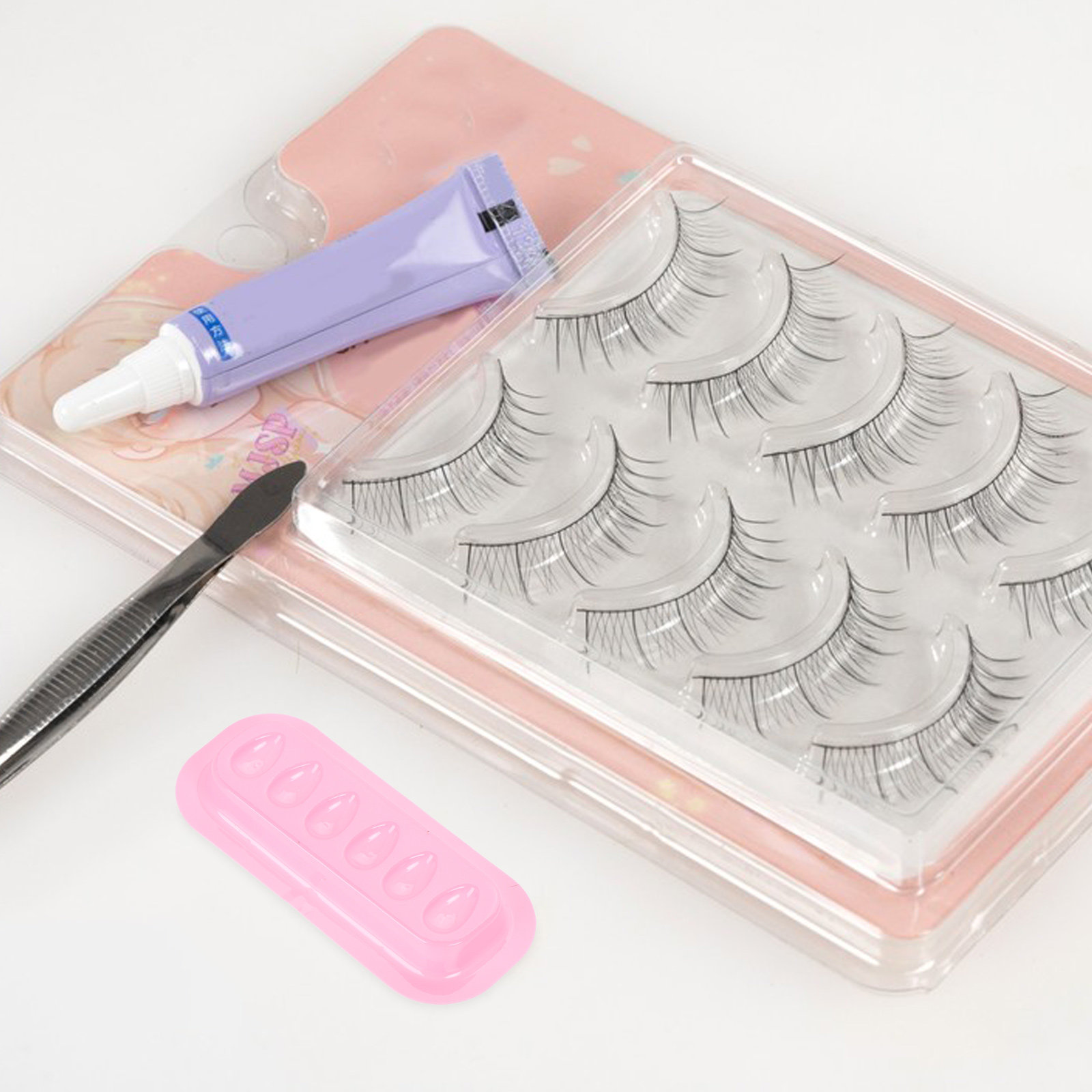 Eyelash Extension Is Safe - 100 szt. Plastikowe tacki na klej