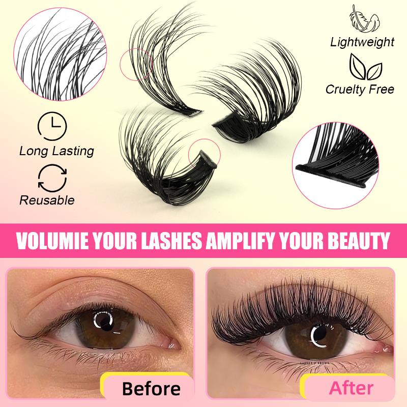Eyelash Extension Volume Lashes - Kępki sztucznych rzęs, pojedyncze, o różnej