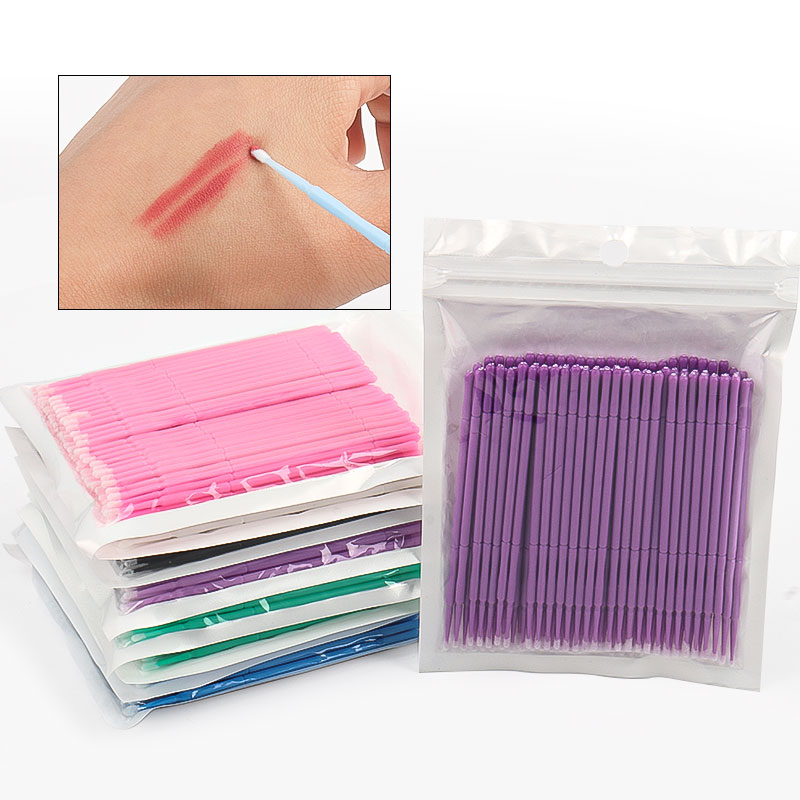 Eyelash Extension Last - 100 SZT./Worek Bambusowe Patyczki do Czyszczenia