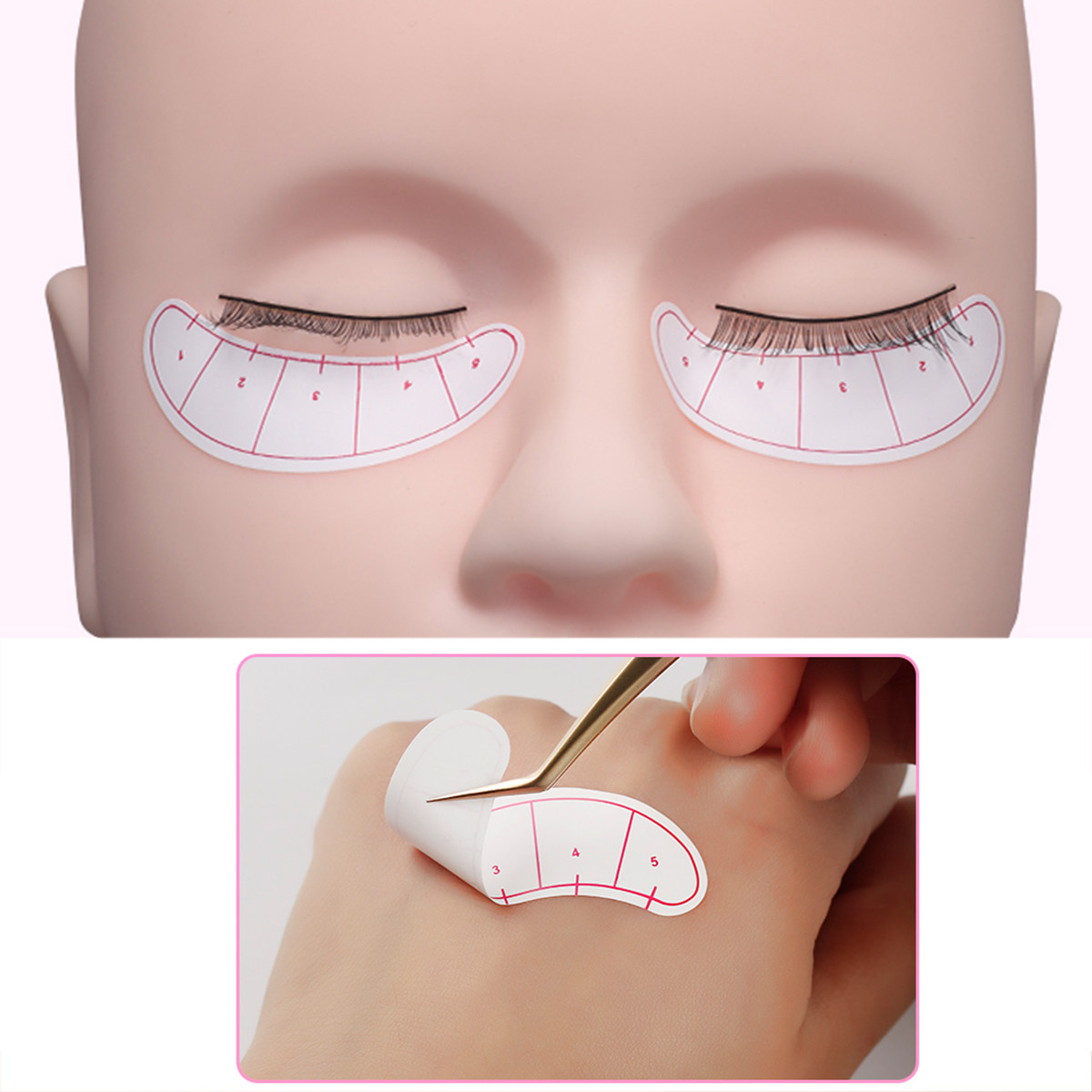 Eyelash Extension Is Safe - 1 Opakowanie Naklejek Izolujących Rzęsy do