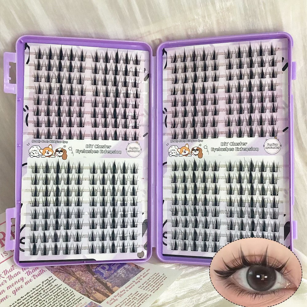 Eyelash Extension Japan - Kępki rzęs Manga Sharp 320 sztuk,