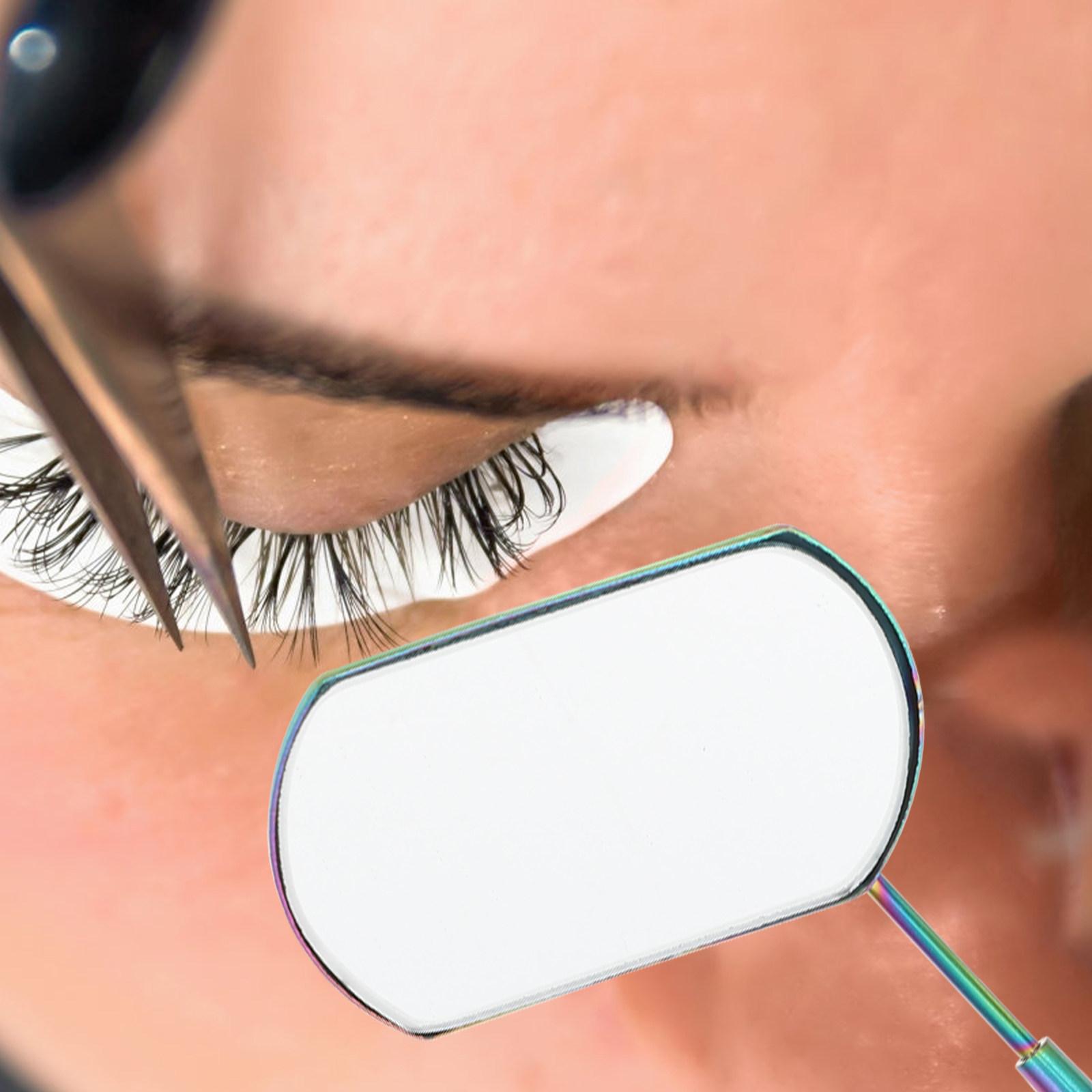 Eyelash Extension Is Safe - 1 zestaw lusterka do przedłużania rzęs,