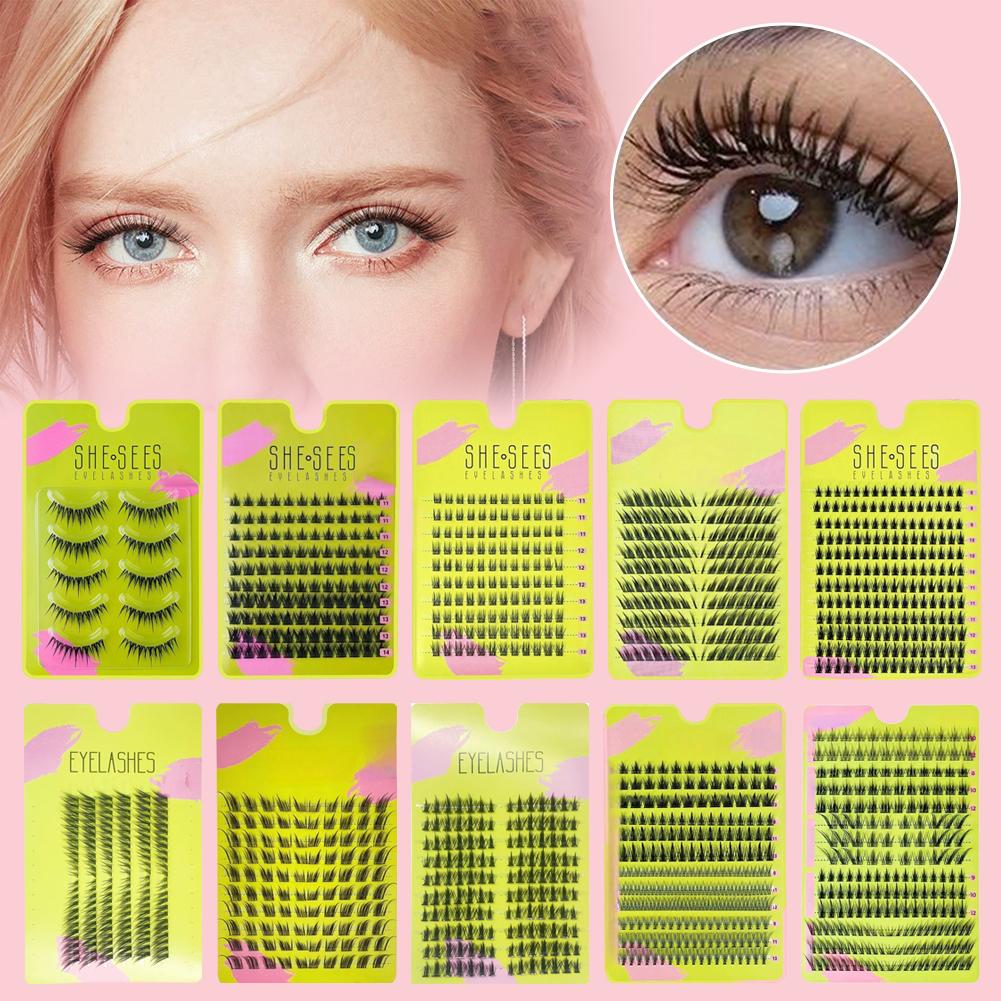 Eyelash Extension Volume Cat Eye - Naturalne rzęsy w kępkach, miękkie, zwiewne,