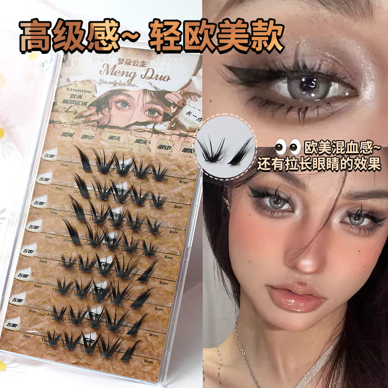 Nowy kocie oko rzęsy z norek 3 – Eyelash Extension Volume Cat Eye recenzja i cena