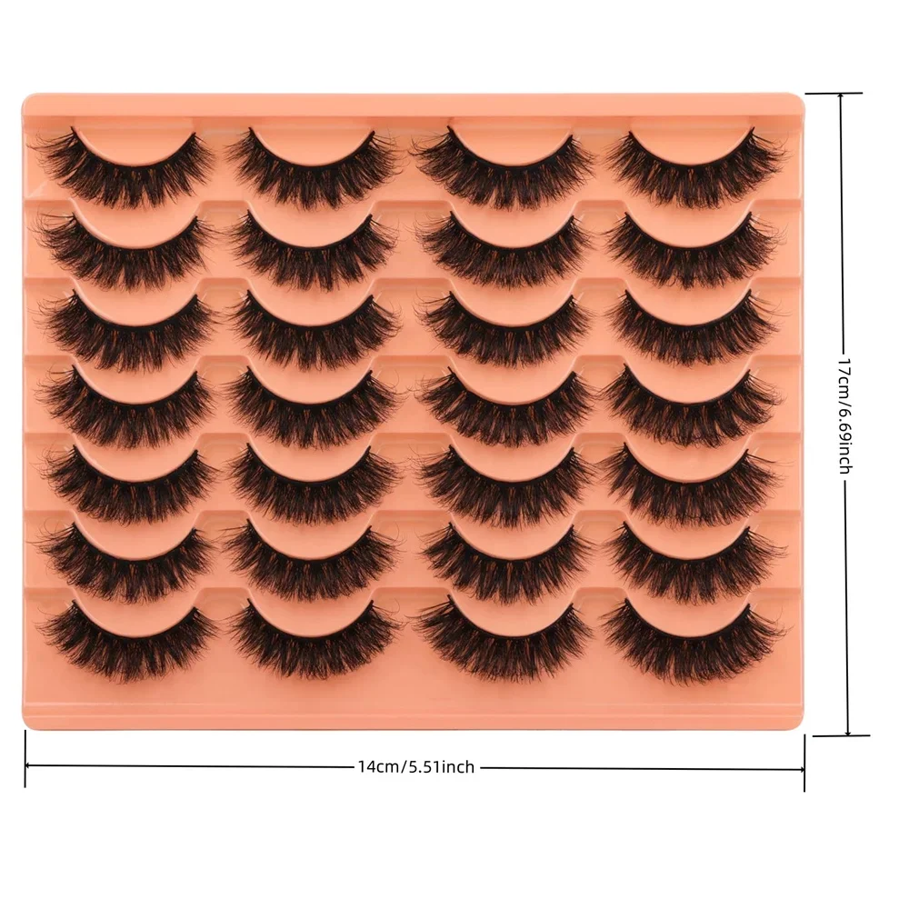 14 Par Naturalnych Sztucznych  – Eyelash Extension Volume Cat Eye recenzja i cena