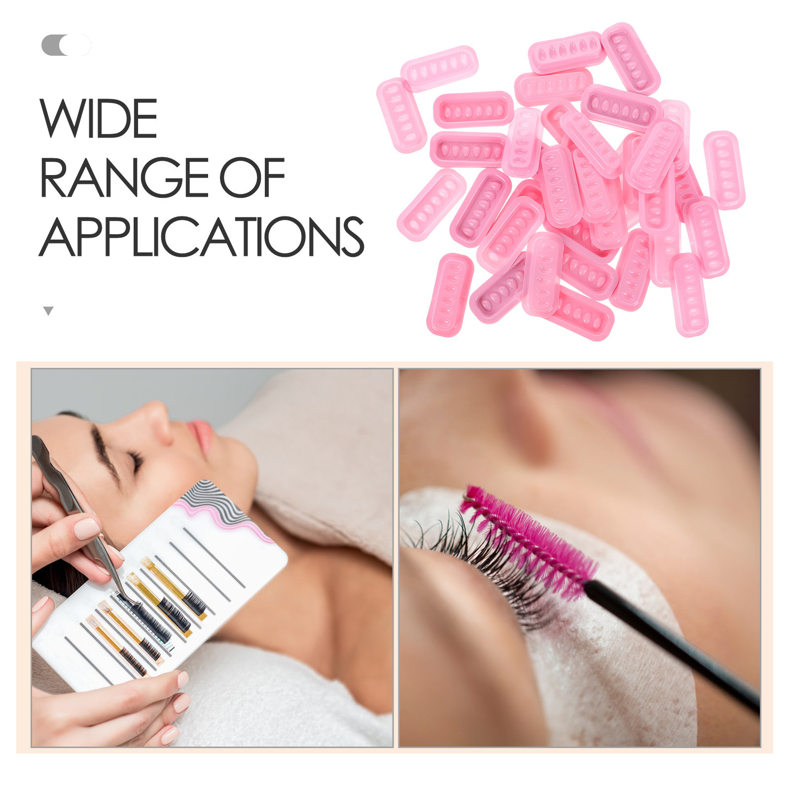 100 szt. Plastikowe tacki na k – Eyelash Extension Is Safe recenzja i cena