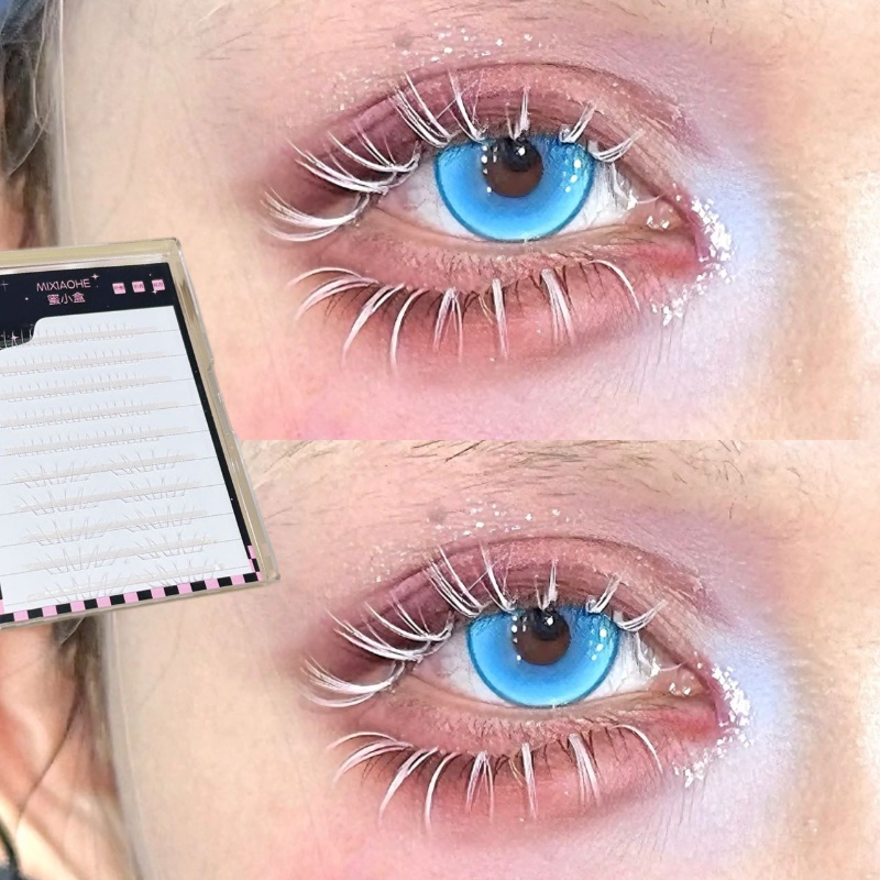 Sztuczne rzęsy Mixiaohe White  – Eyelash Extension Natural recenzja i cena