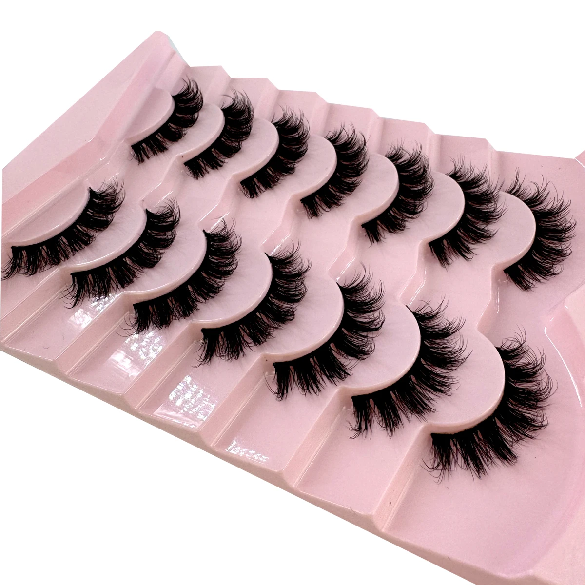 AMSDCN 7 Par Puszystych Sztucz – Eyelash Extension Volume Cat Eye recenzja i cena