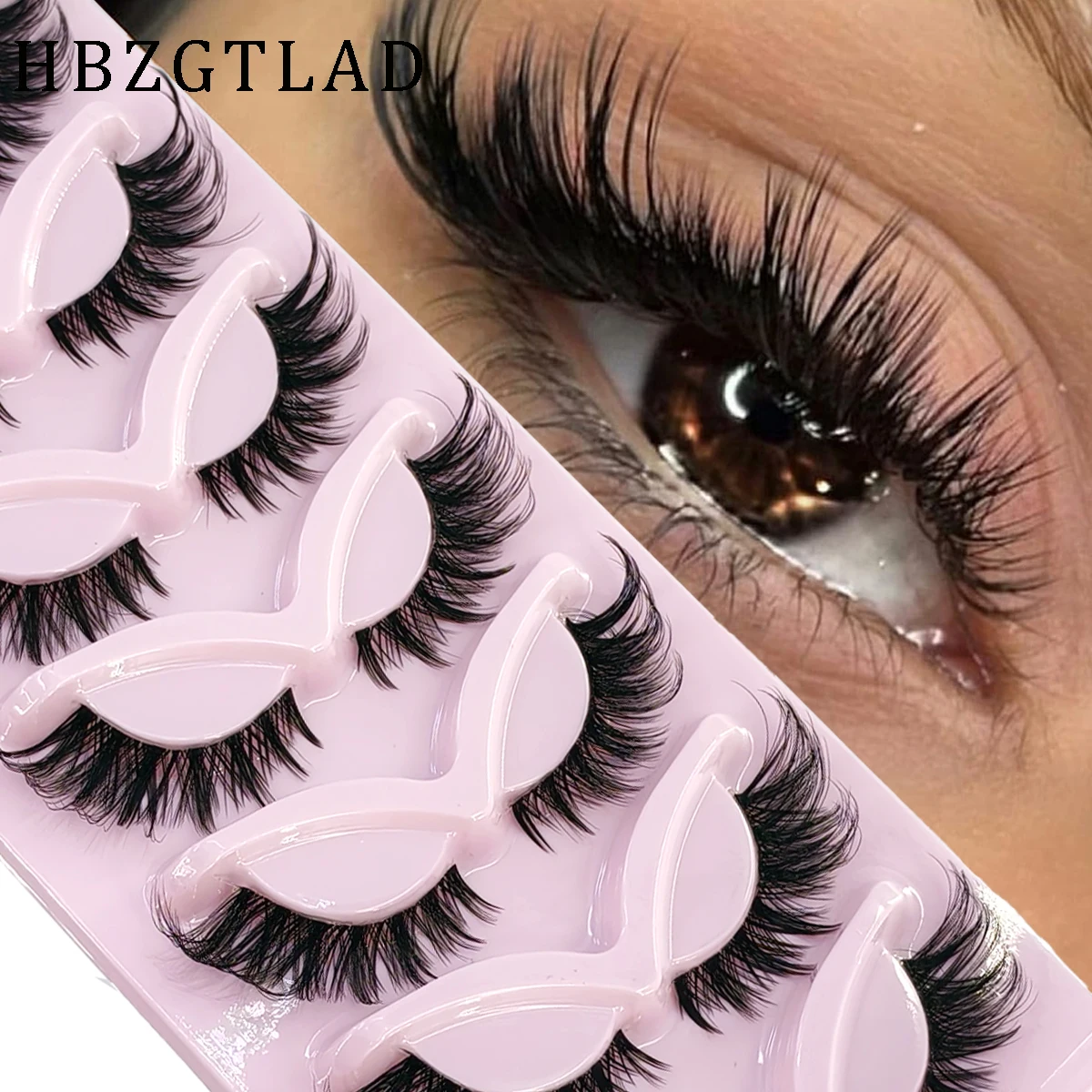 HBZGTLAD 7 par sztucznych rzęs – Eyelash Extension Volume Cat Eye recenzja i cena