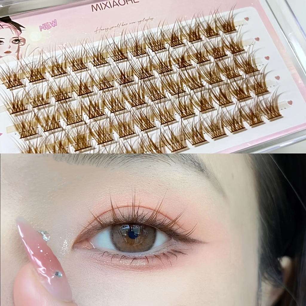 Mixiaohe Kolorowe Rzęsy 60 Kęp – Eyelash Extension Natural recenzja i cena