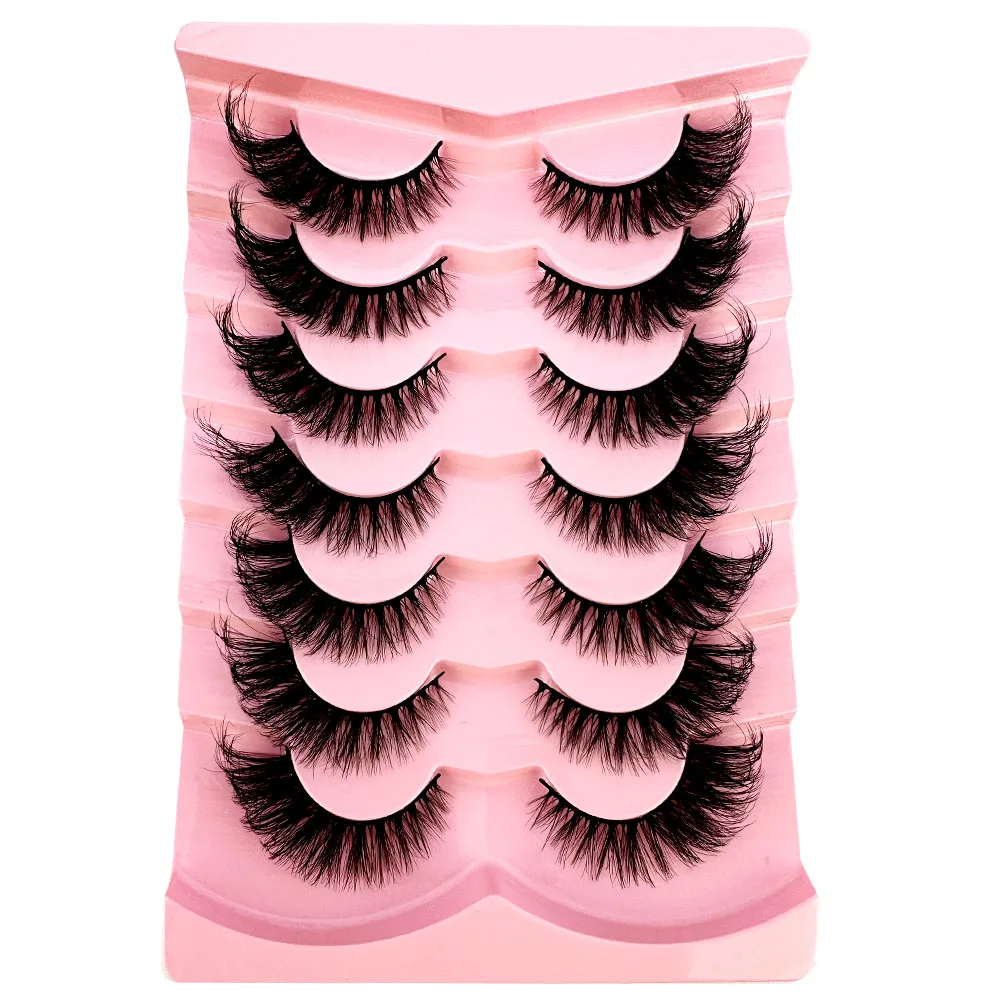 7 par grubych rzęs typu „kocie – Eyelash Extension Volume Cat Eye recenzja i cena