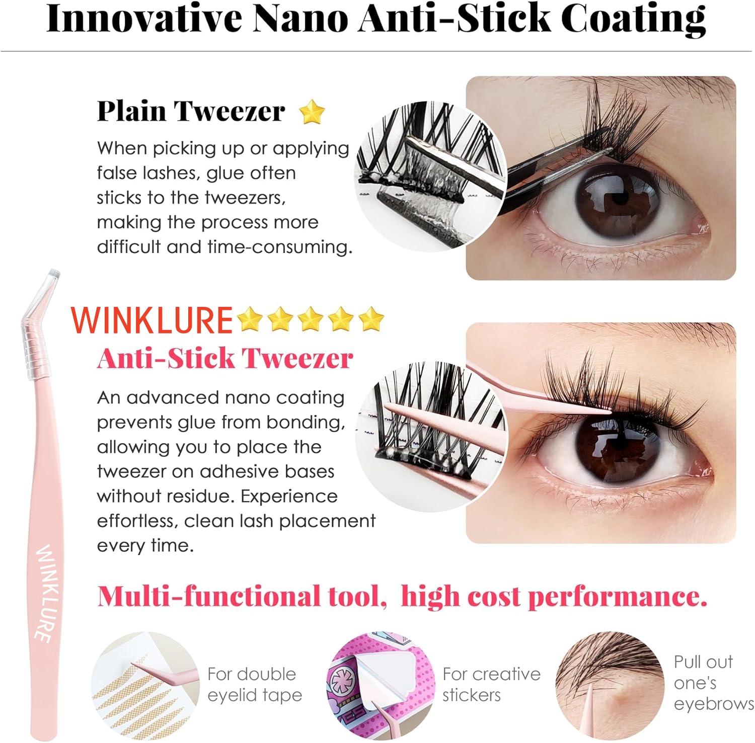 WINKLURE Samoprzylepne kępki s – Eyelash Extension Volume Cat Eye recenzja i cena